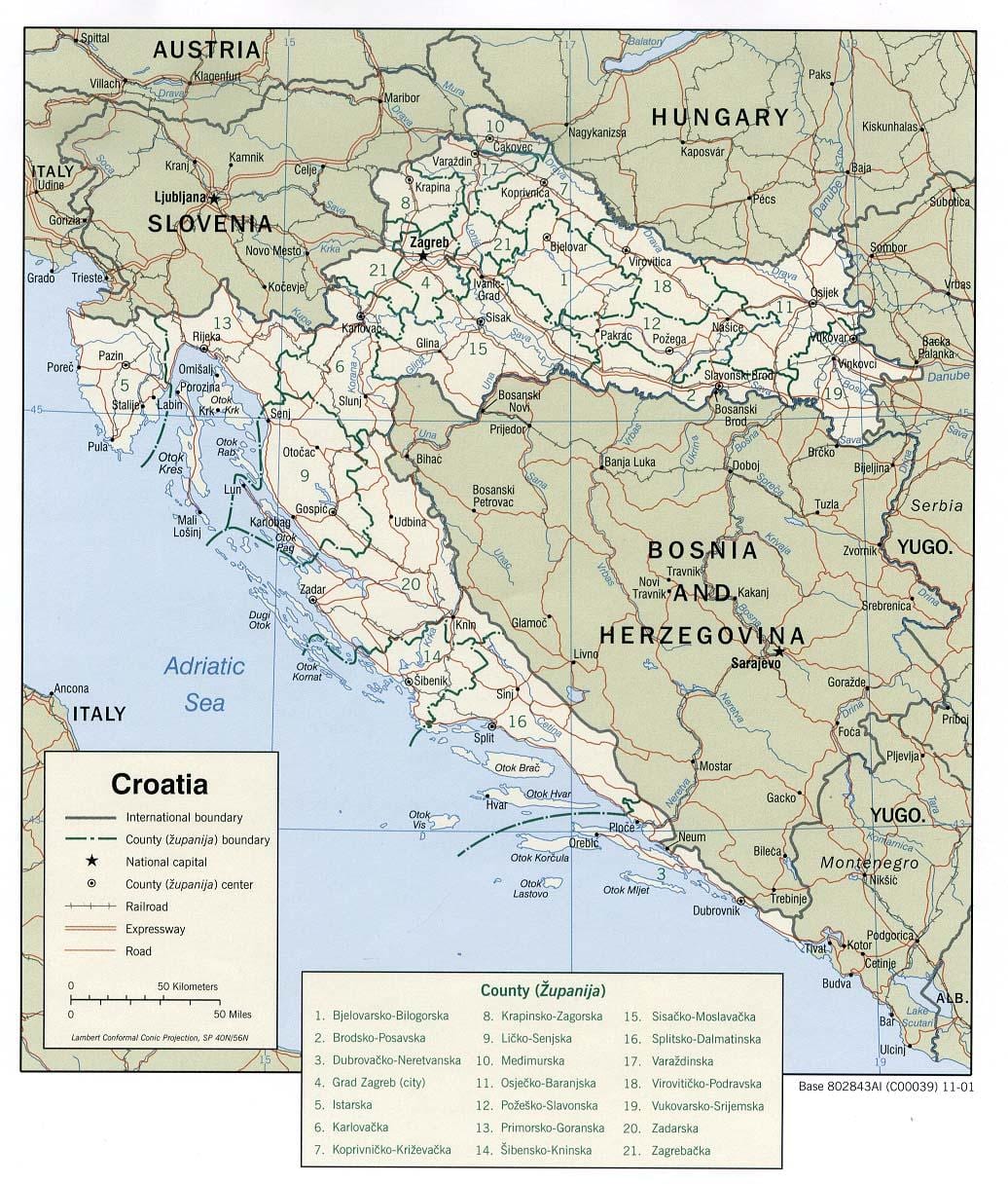 hrvatski marina mapu