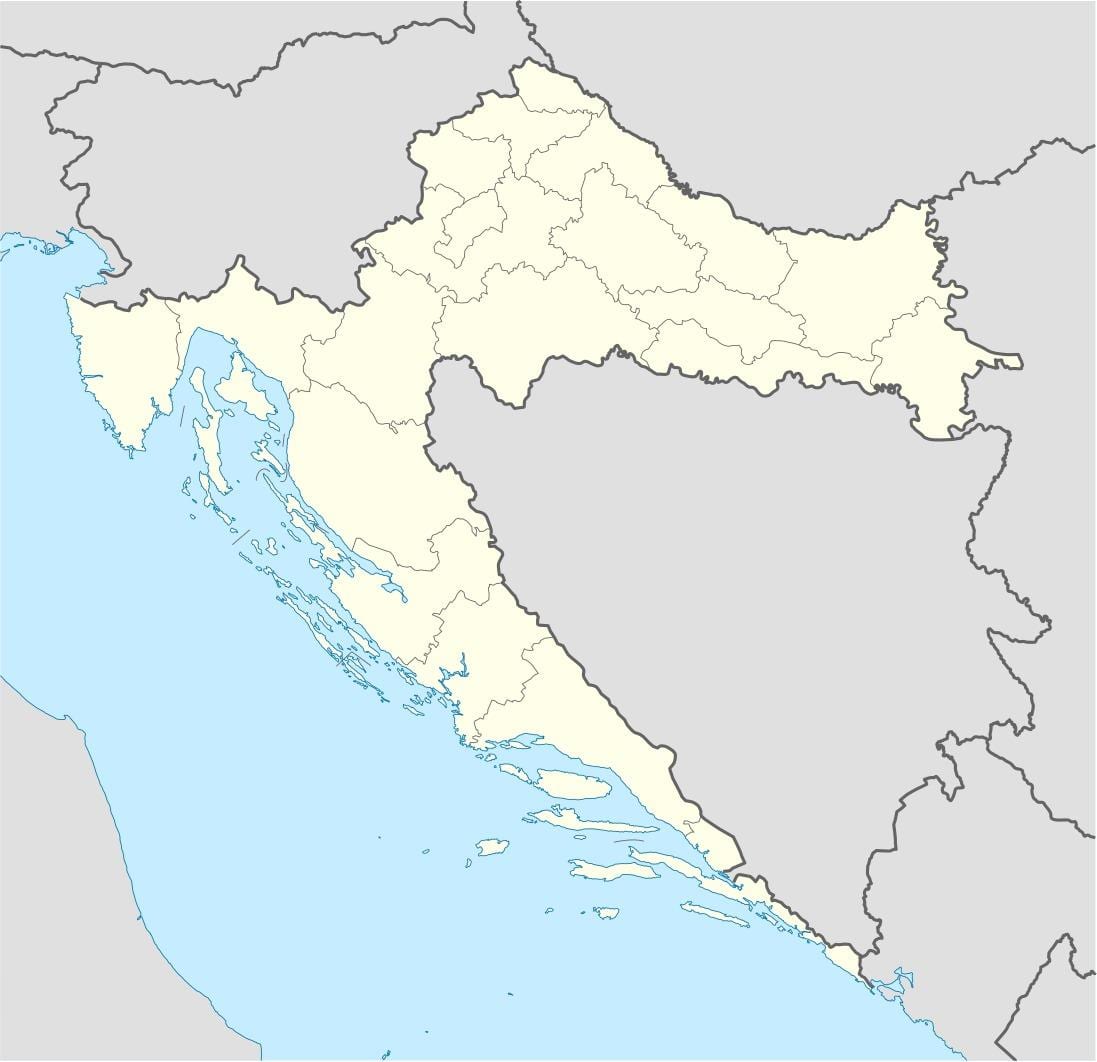 hrvatska lokaciju mapu