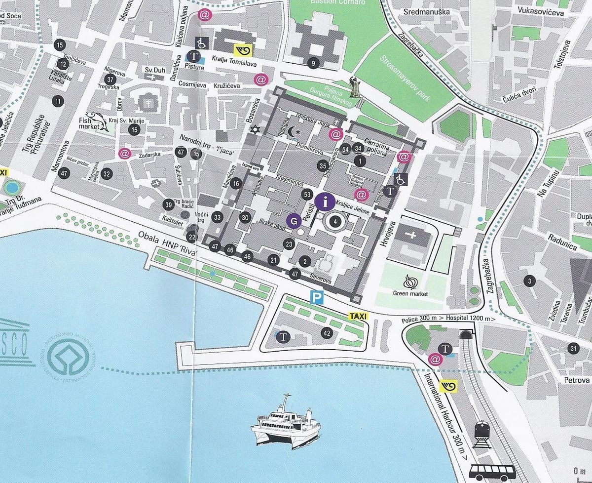 ulična mapa split hrvatska