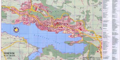 Mapa šibenika hrvatska
