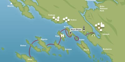 Jadranu hrvatska mapu