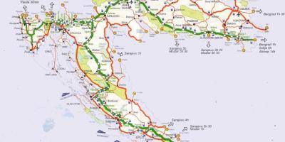 Detaljne mapa puteva u hrvatskoj