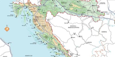 Split hrvatska plaže mapu