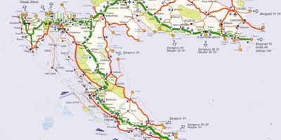 Mapa hrvatske put