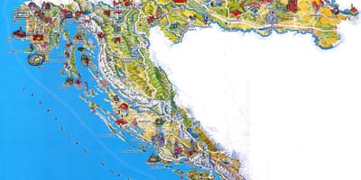 Hrvatska mjesta za posjete mapu