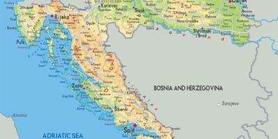 Mapa hrvatske reke