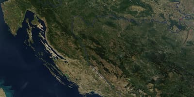 Mapa hrvatske satelit