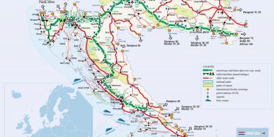 Mapa hrvatske vozu