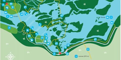 Krki nacionalni park hrvatska mapu