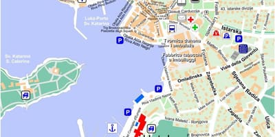 Mapa rovinju hrvatska